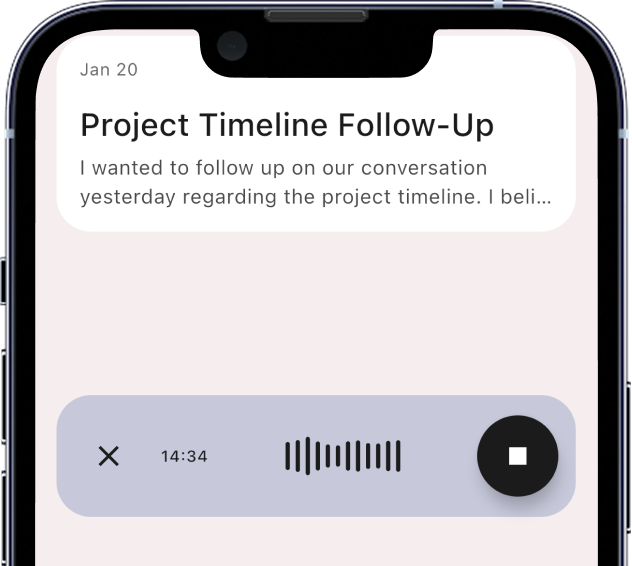 Recording your thoughts